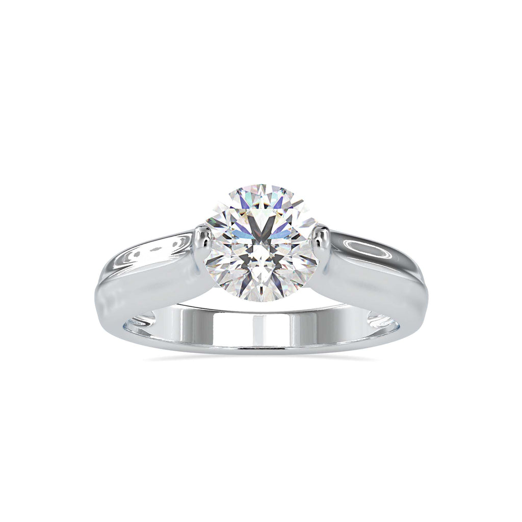 Samara 1.18ct Round Moissanite Solitaire Ring for women by Cutiefy