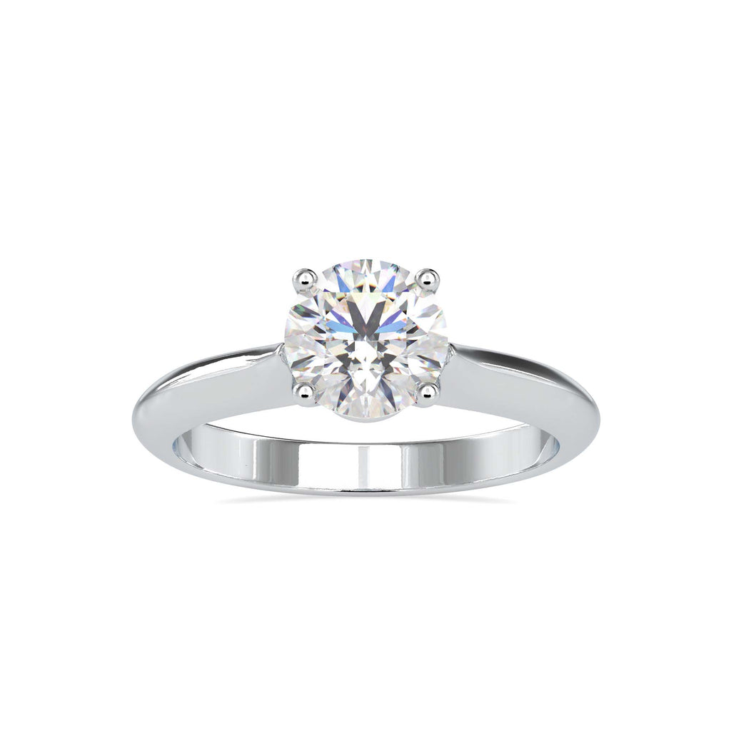 Amorist 1.13ct Round Moissanite Solitaire Ring for women by Cutiefy