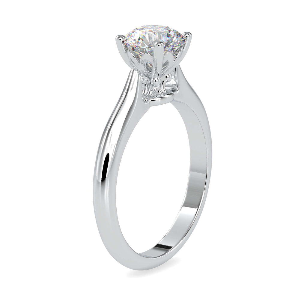 Amorist 1.13ct Round Moissanite Solitaire Ring for women by Cutiefy