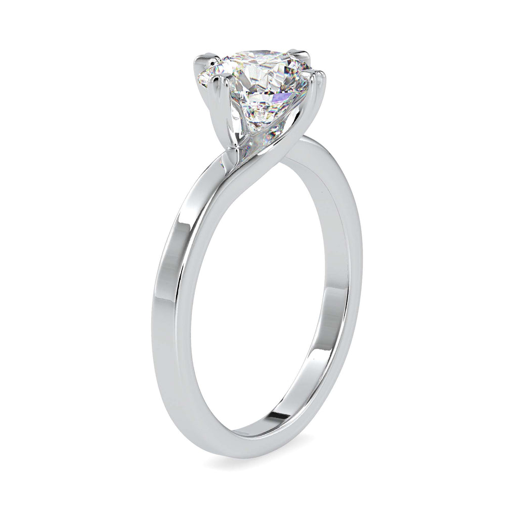 Detached 1.19ct Round Moissanite Solitaire Ring
