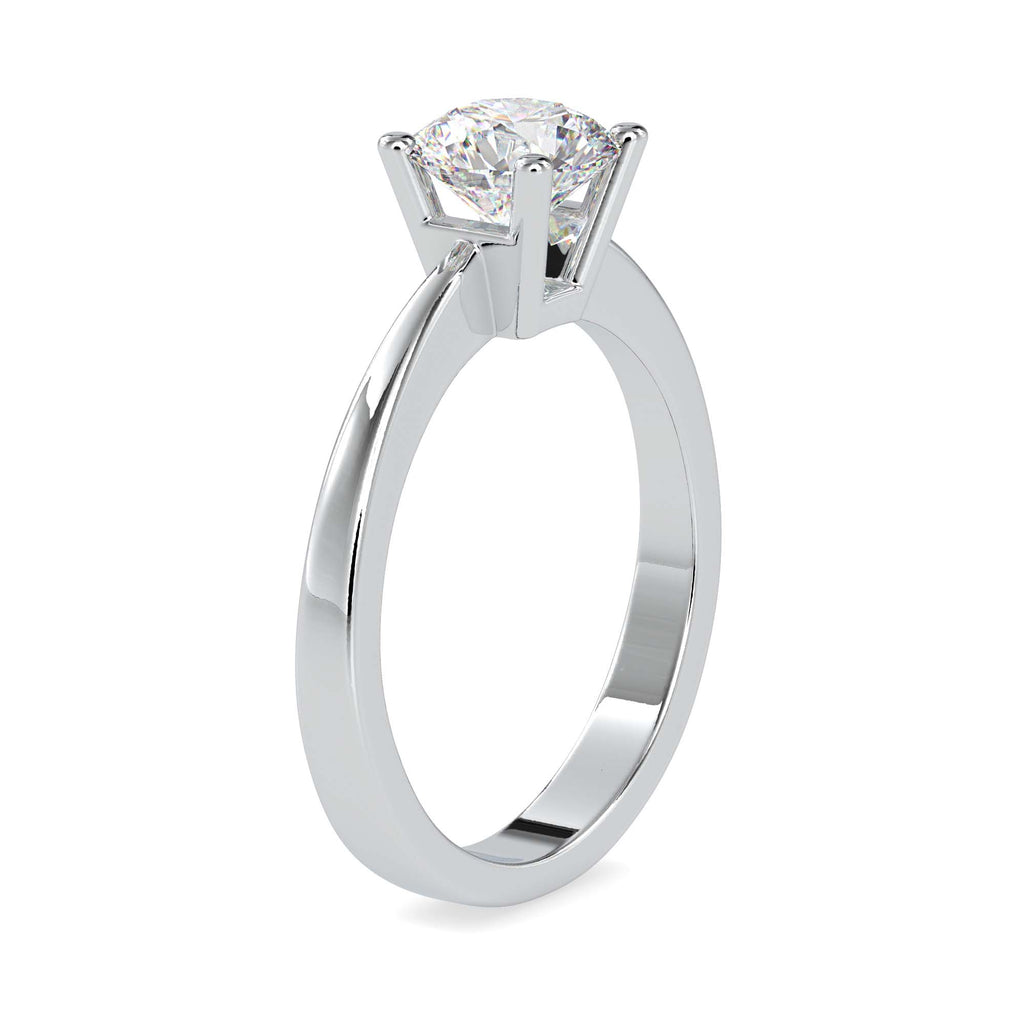 Causeway 1.18ct Round Moissanite Solitaire Ring for women by Cutiefy