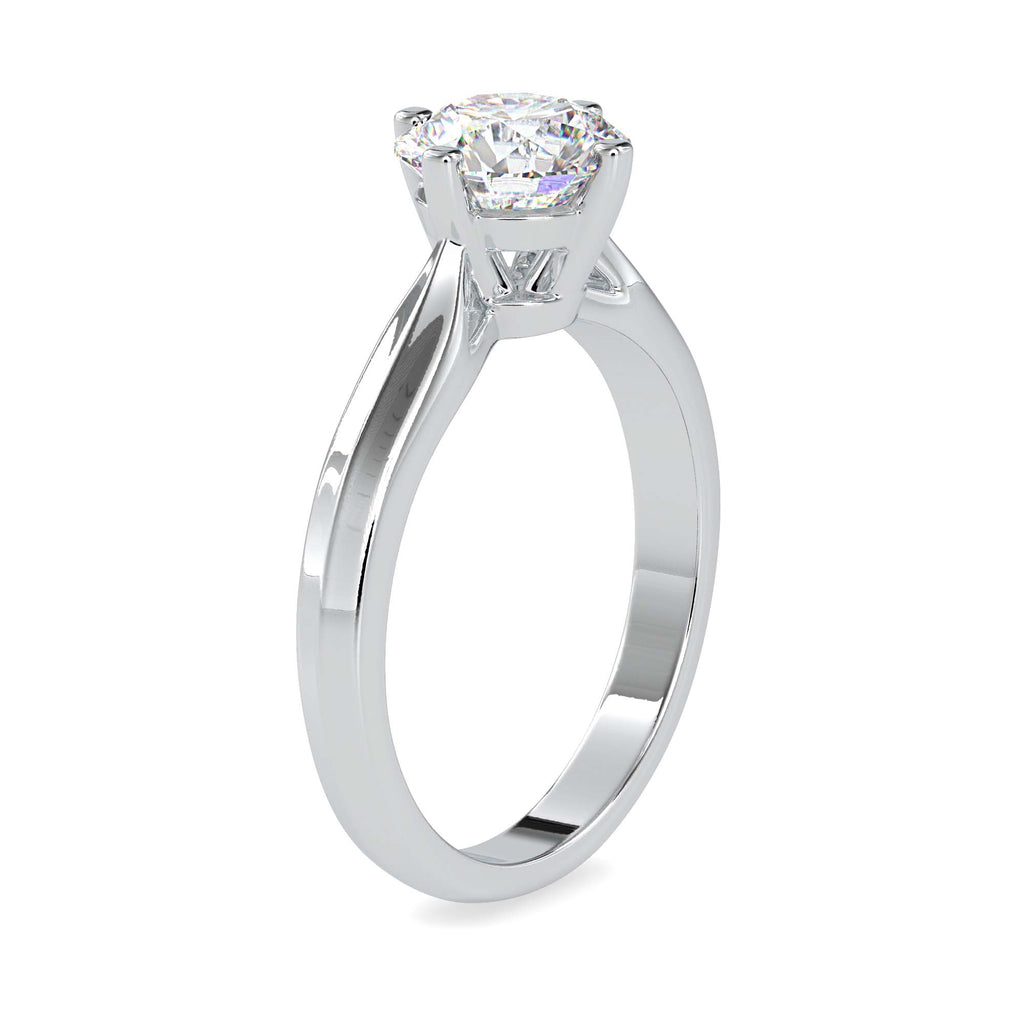 Kelly 1.19ct Round Moissanite Solitaire Ring for women by Cutiefy
