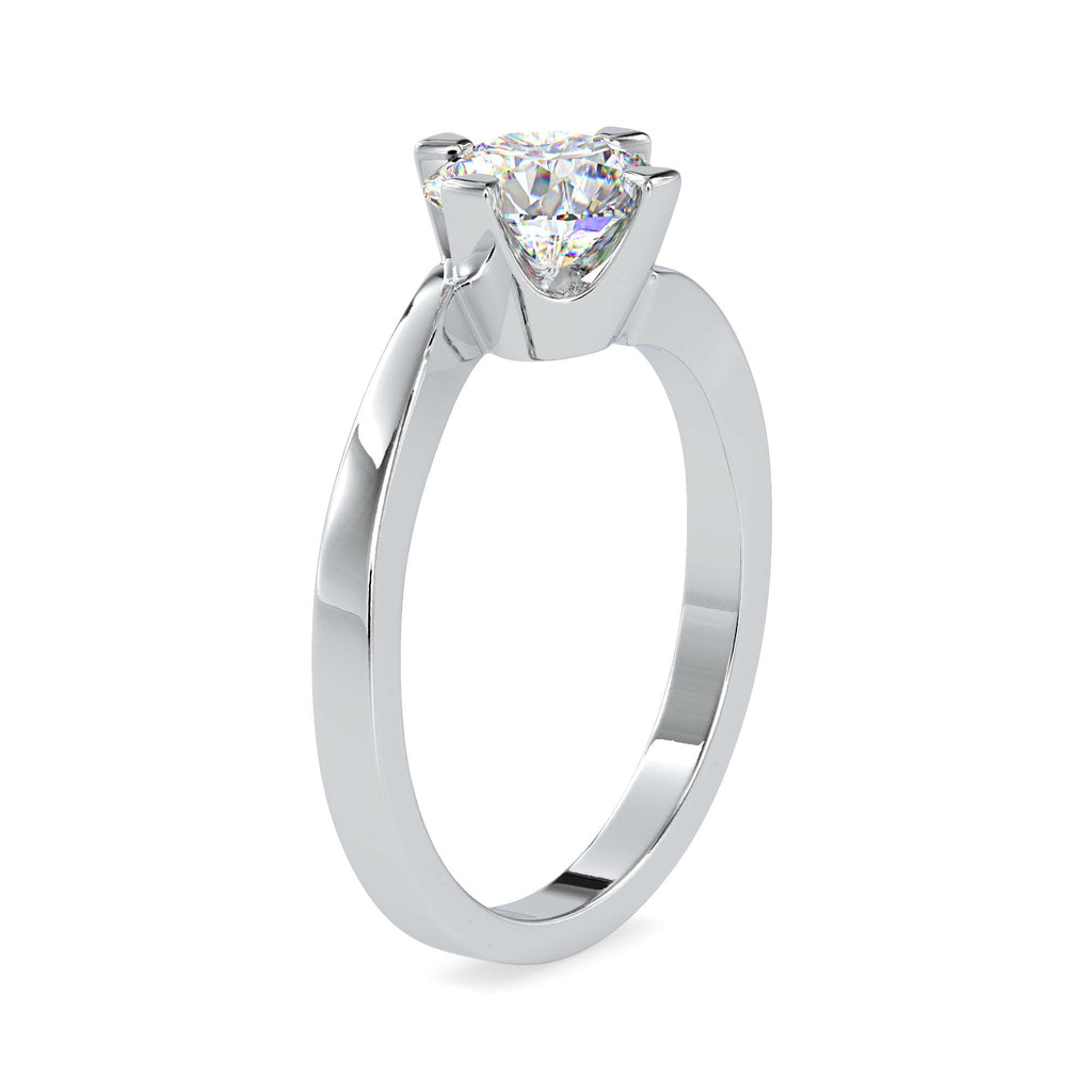 Elegant 1.15ct Round Moissanite Solitaire Ring for women by Cutiefy