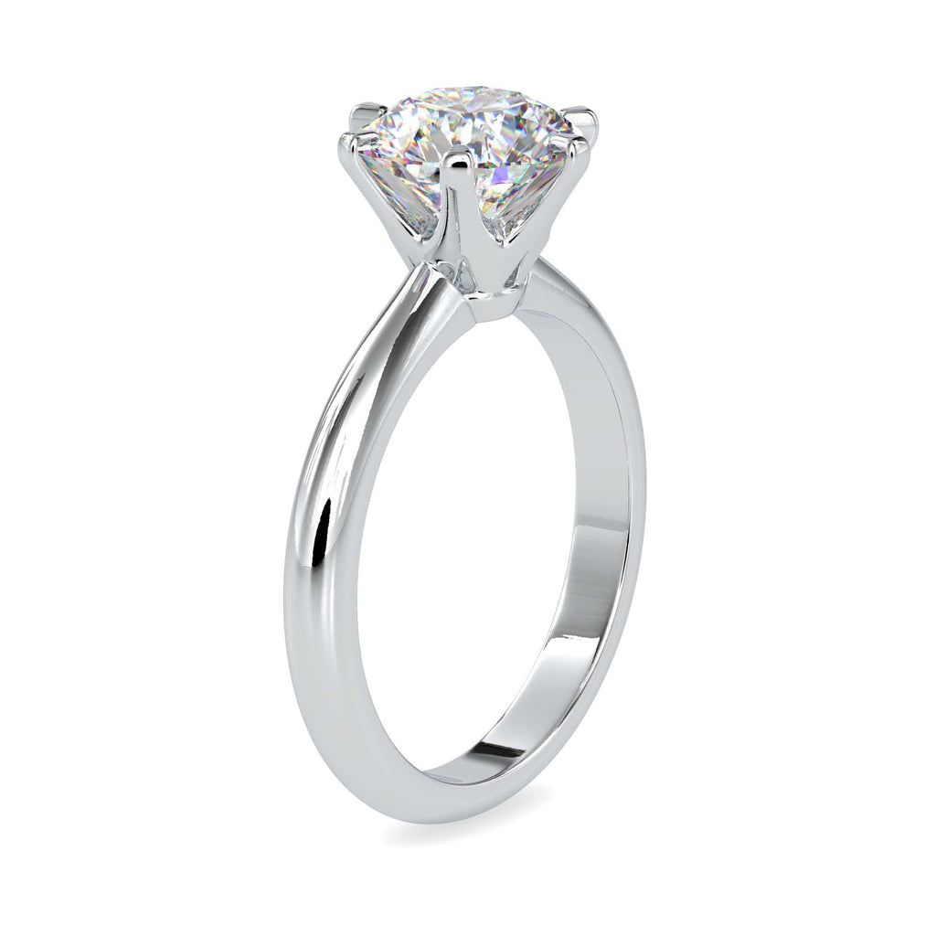Freesia 1.62ct Round Moissanite Solitaire Ring for women by Cutiefy