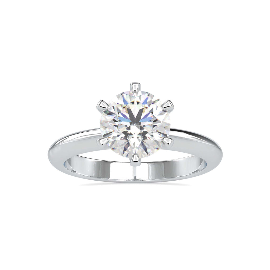 Freesia 1.62ct Round Moissanite Solitaire Ring for women by Cutiefy