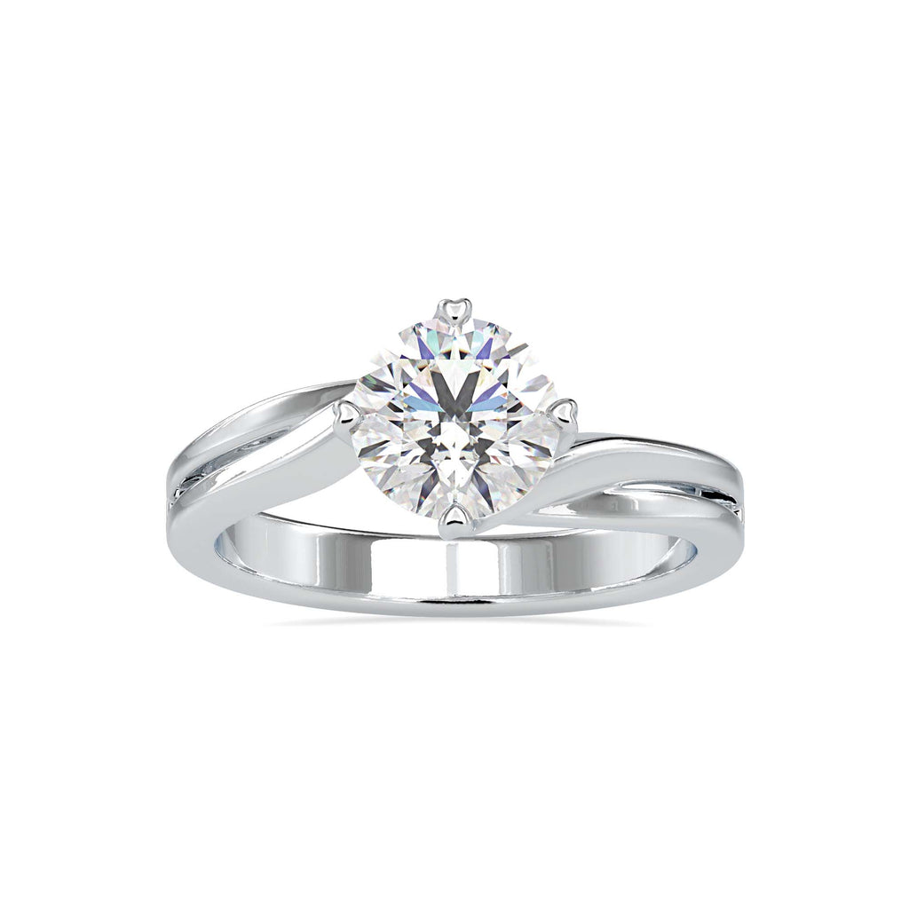 Ellan 1.19ct Round Moissanite Solitaire Ring for women by Cutiefy