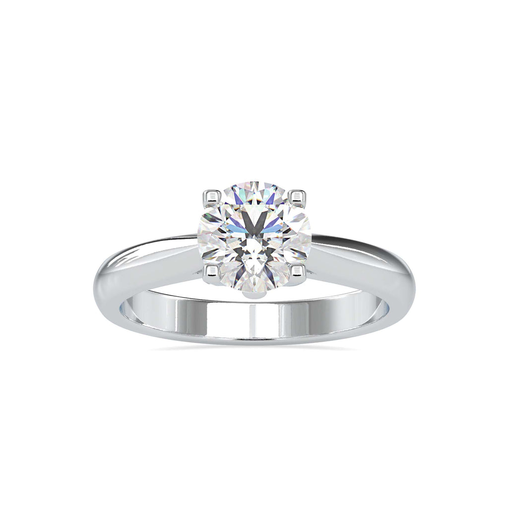 Maria 1.19ct Round Moissanite Solitaire Ring for women by Cutiefy