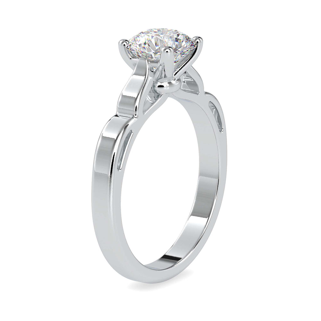 Margaret 2ct Round Moissanite Solitaire Ring for women by Cutiefy