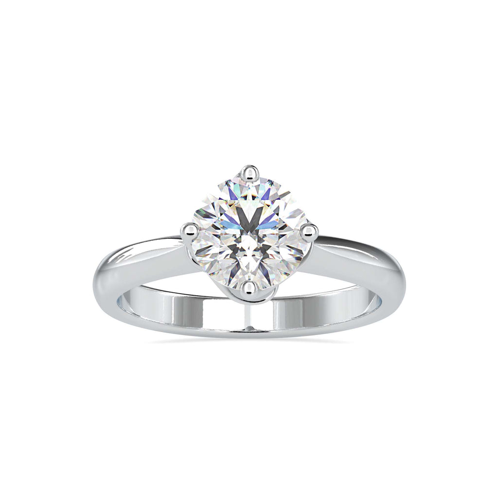 Khloe 1.19ct Round Moissanite Solitaire Ring for women by Cutiefy