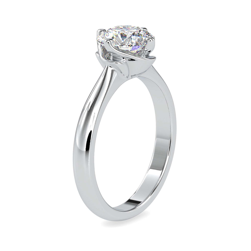 Khloe 1.19ct Round Moissanite Solitaire Ring for women by Cutiefy