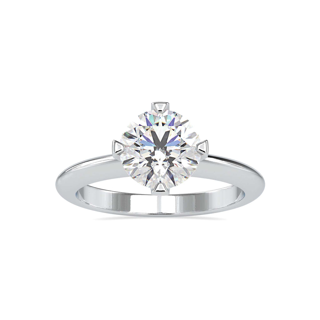Remi 1.60ct Round Moissanite Solitaire Ring for women by Cutiefy