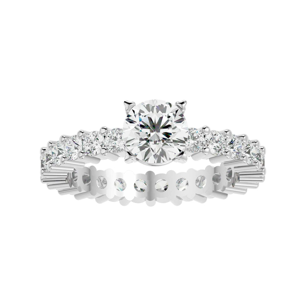 Hailey 2.44ct Round Moissanite Engagement Ring for women by Cutiefy