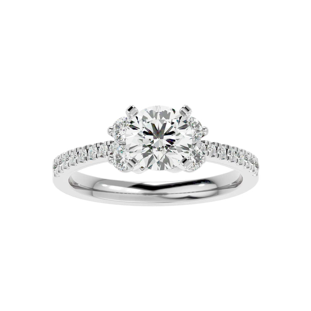 Alba 1.37ct Round Moissanite Engagement Ring for women by Cutiefy