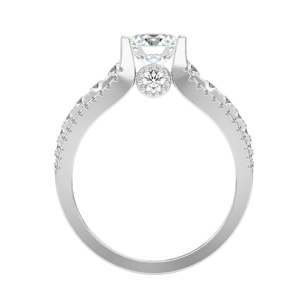 Trancy 1.637ct Round Moissanite Engagement Ring for women by Cutiefy