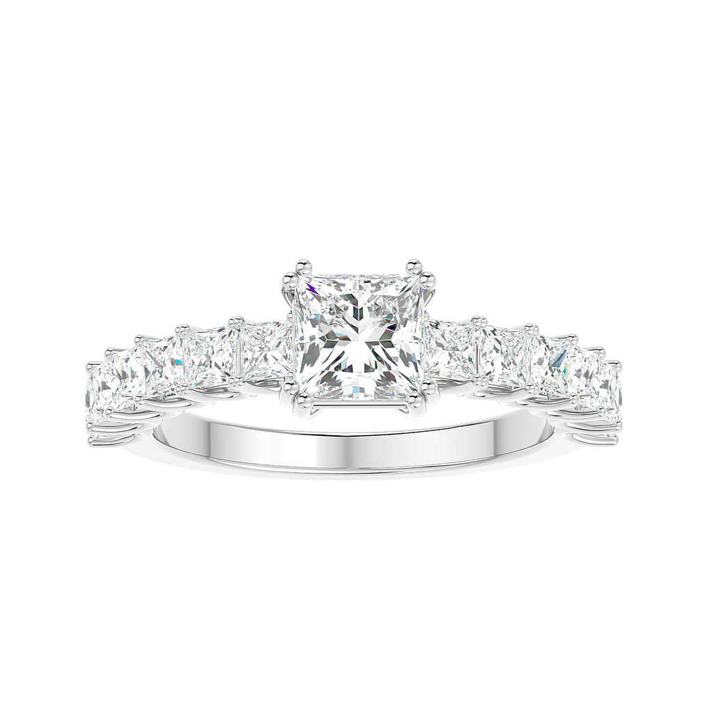 Shylie 2.14ct Princess Moissanite Engagement Ring for women by Cutiefy