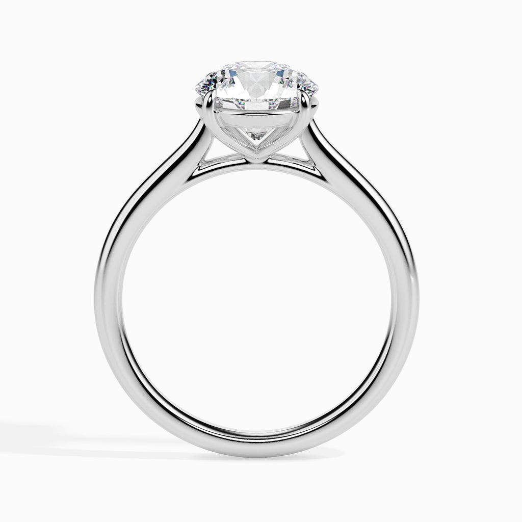 Pratiti 0.5ct Round Moissanite Solitaire Ring for women by Cutiefy