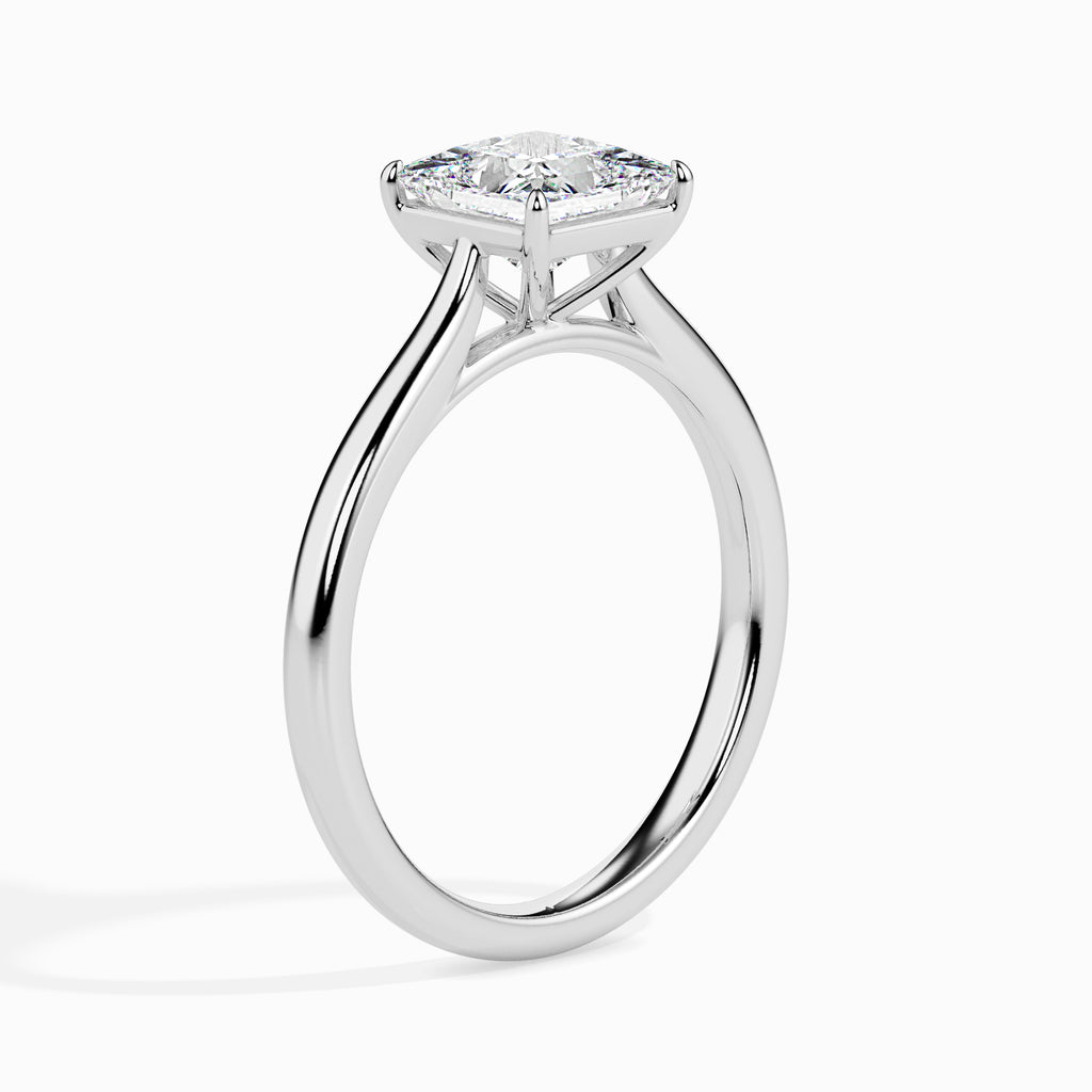Eswaria 1ct Princess Moissanite Solitaire Ring for women by Cutiefy