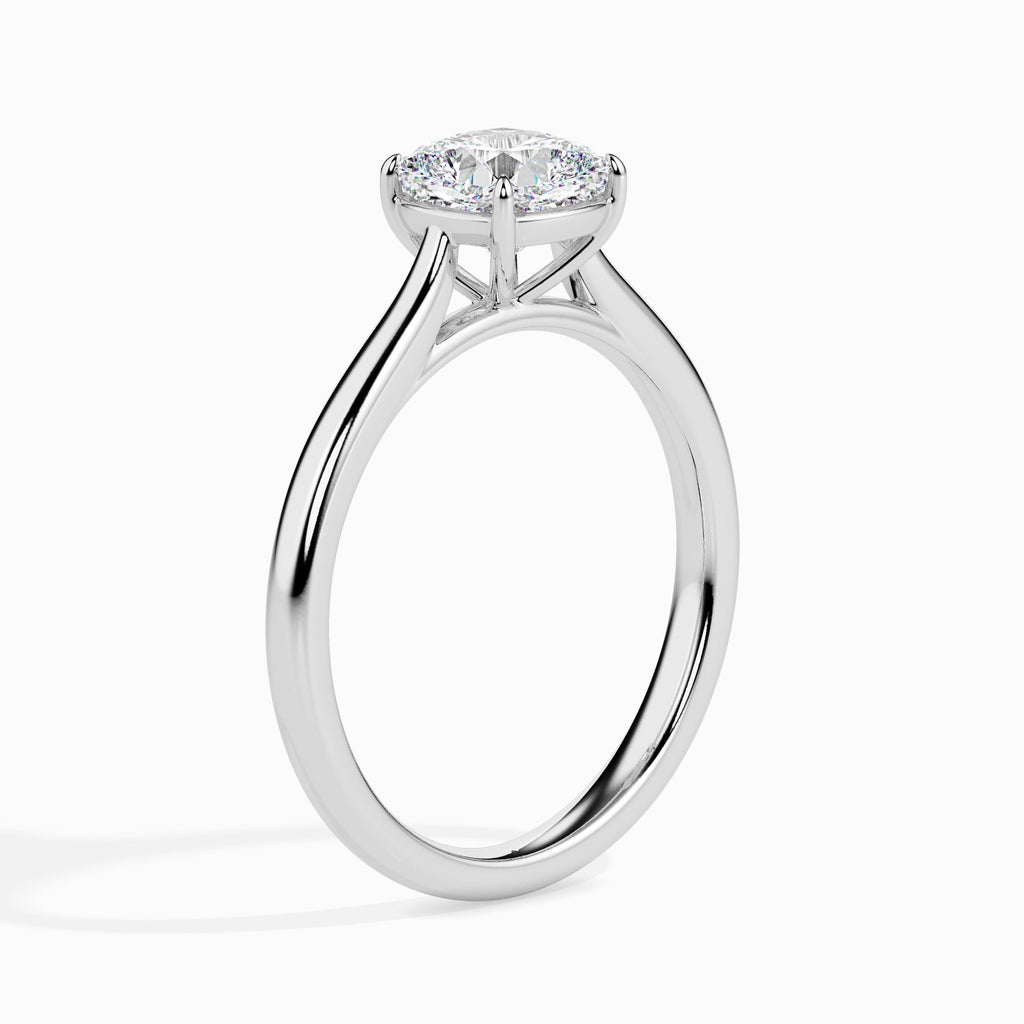 Ilika 2ct Cushion Moissanite Solitaire Ring for women by Cutiefy