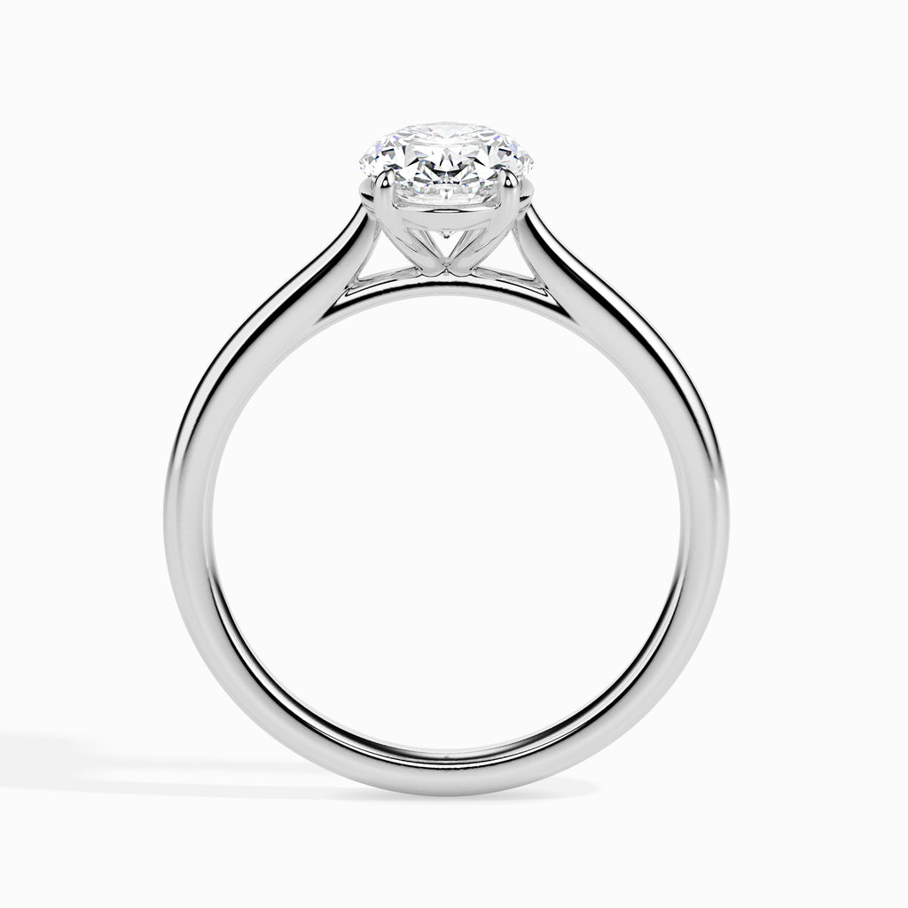 Aadavan 1ct Oval Moissanite Solitaire Ring for women by Cutiefy