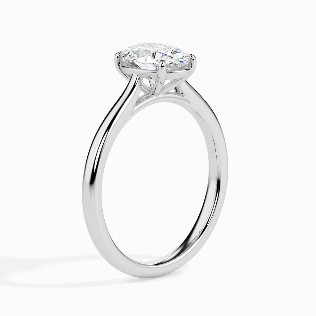 Aadavan 1ct Oval Moissanite Solitaire Ring for women by Cutiefy