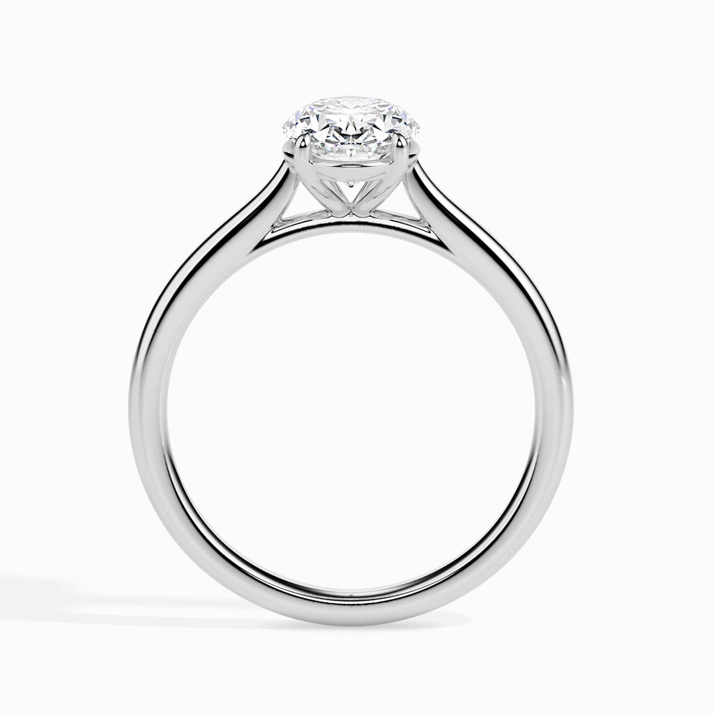 Kanti 2ct Oval Moissanite Solitaire Ring for women by Cutiefy