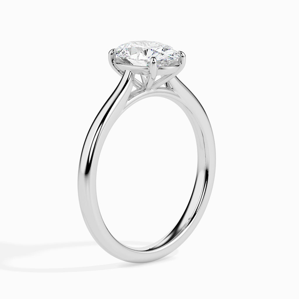 Evelyn 1.50ct Oval Moissanite Solitaire Ring for women by Cutiefy
