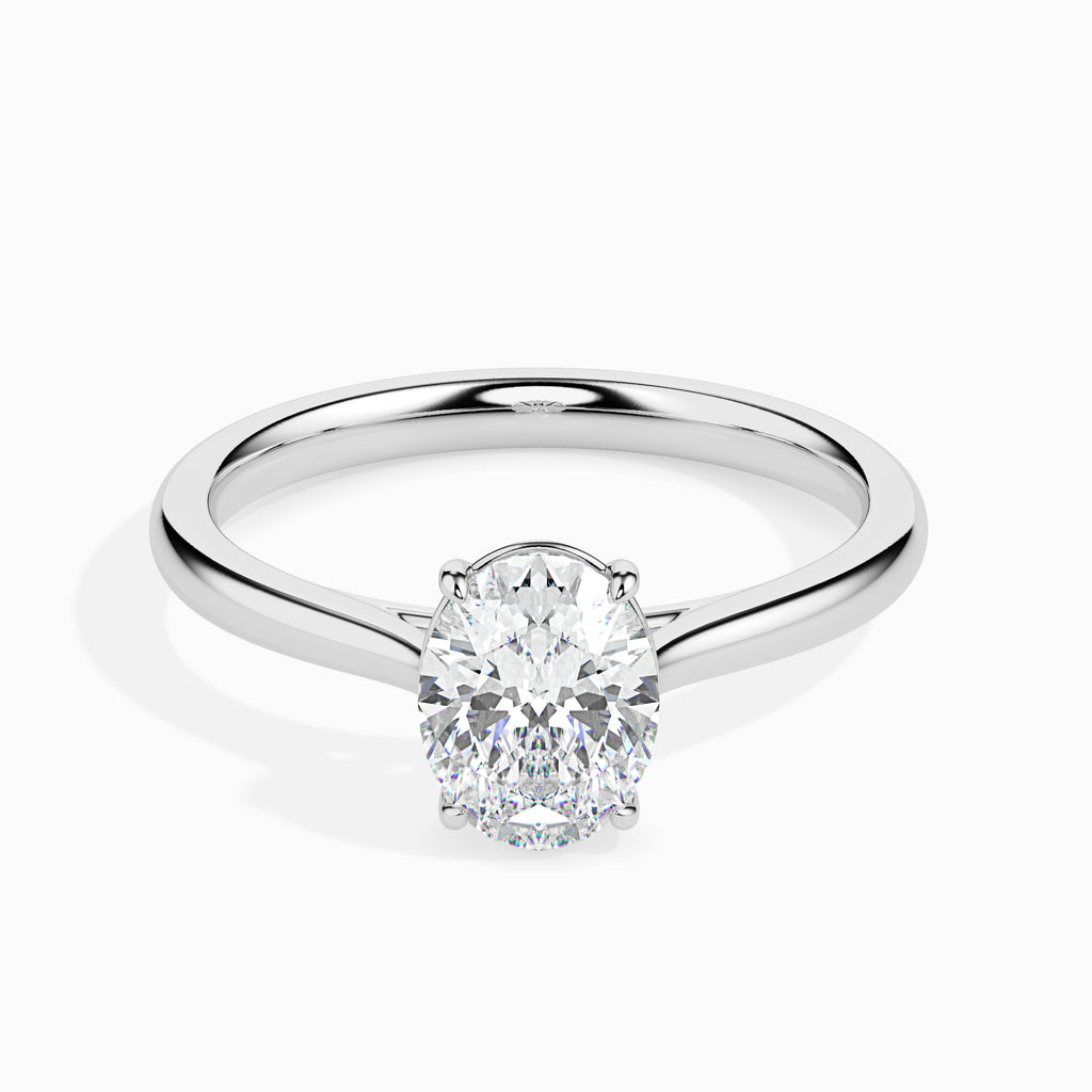 Aadavan 1ct Oval Moissanite Solitaire Ring for women by Cutiefy