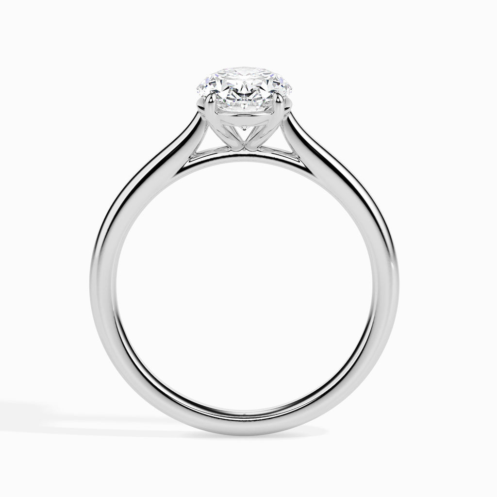 Shoony 0.5ct Oval Moissanite Solitaire Ring for women by Cutiefy