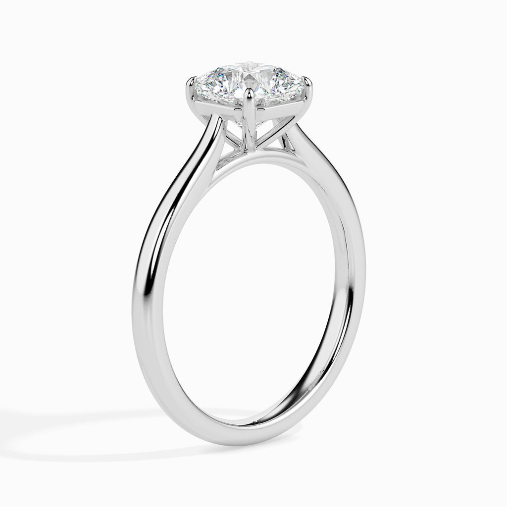 Spiens 0.5ct Radiant Moissanite Solitaire Ring for women by Cutiefy
