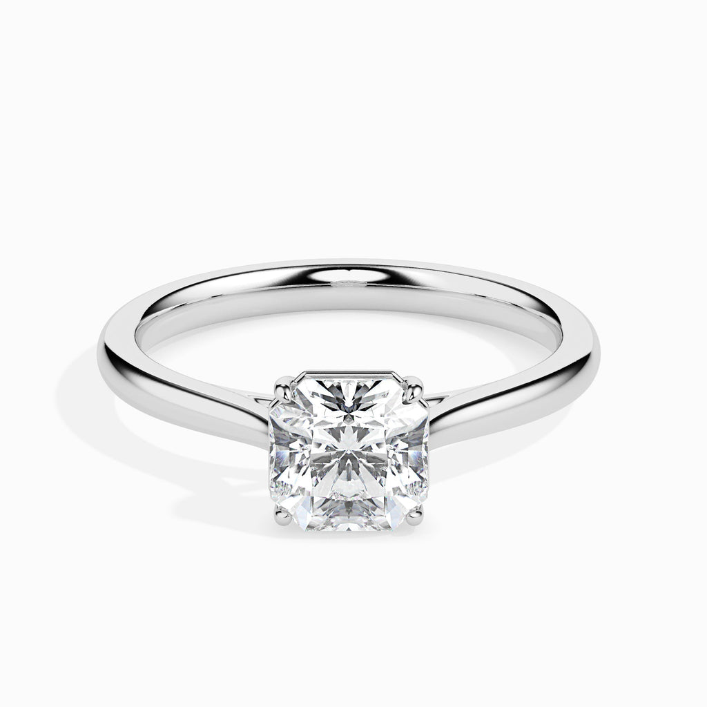 Spiens 0.5ct Radiant Moissanite Solitaire Ring for women by Cutiefy