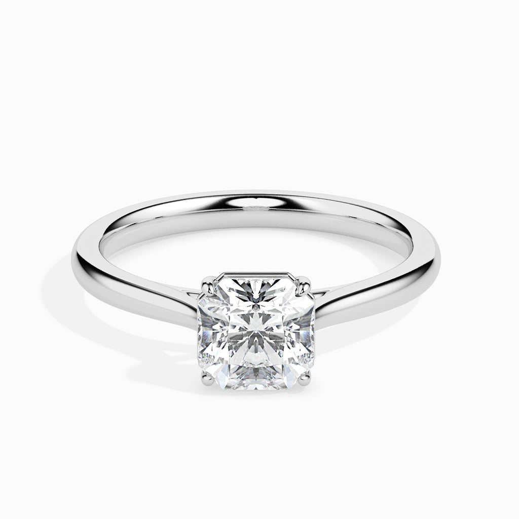 Luna 1.50ct Radiant Moissanite Solitaire Ring for women by Cutiefy