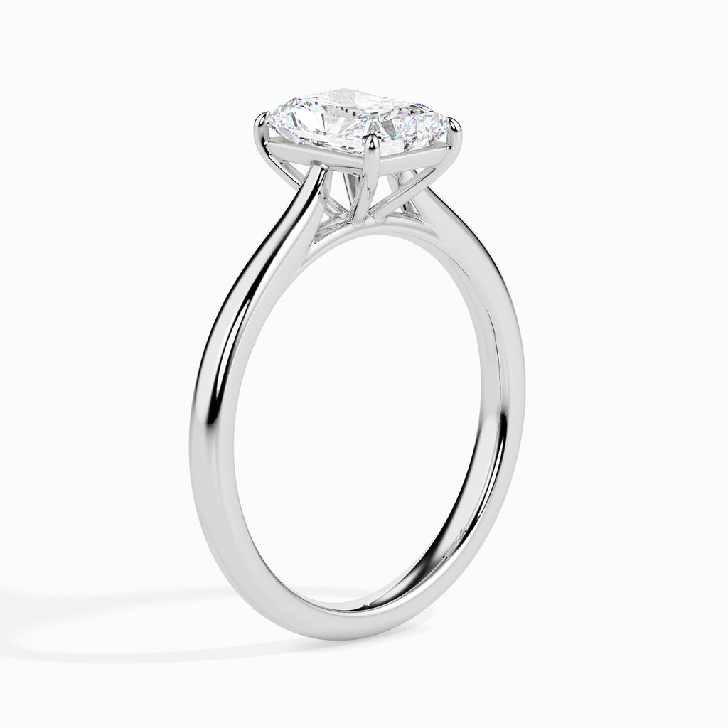 Abja 1ct Radiant Moissanite Solitaire Ring for women by Cutiefy