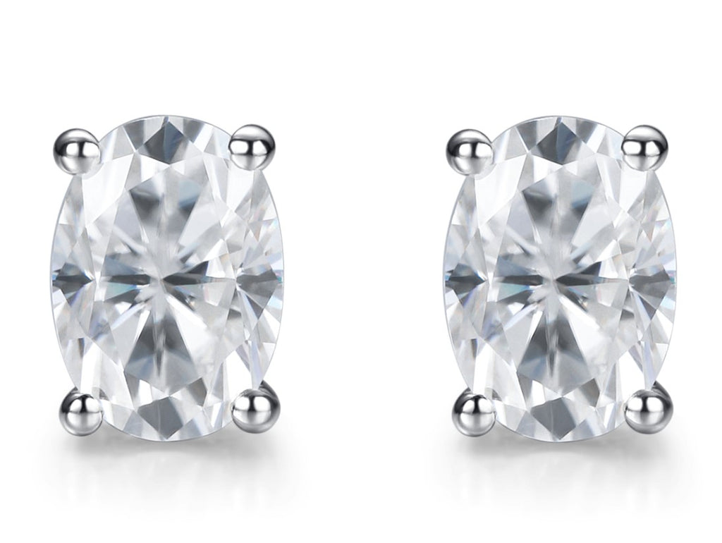2.00ct Oval Moissanite Earring for women by Cutiefy