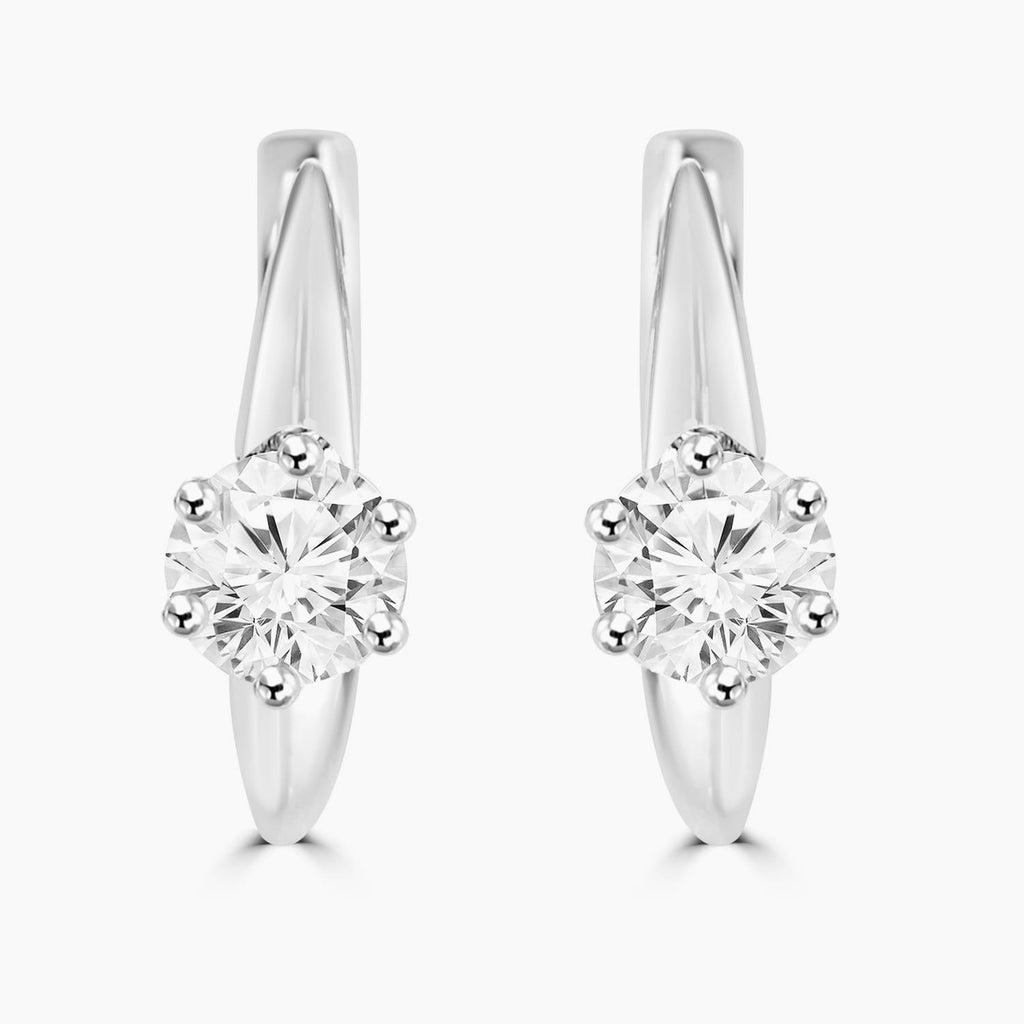 0.58ct Round Moissanite Bali Earrings for women by Cutiefy
