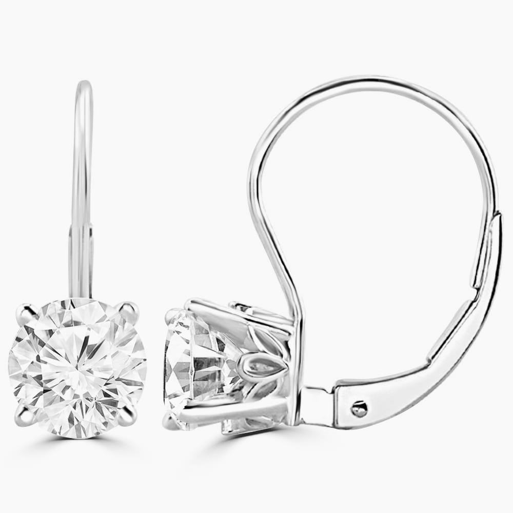 1.84ct Round Moissanite Bali Earrings for women by Cutiefy